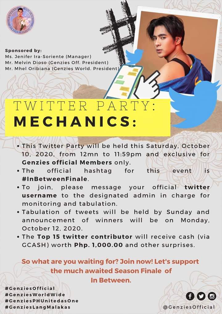 acamelabvince's tweet photo. Ayuda na ni Idol. Anyway goodluck to all genzies fam. @TauTepOFFICIAL @BLinbetween
#inBetweenfinale https://t.co/e1HzrjuQz2