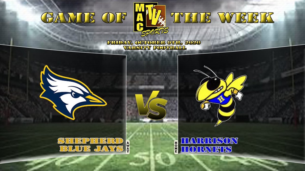 We will be at Harrison Community High School
 streaming their Varsity Football game against Shepherd High School at 7pm!
mactvnetwork.org/live
or at
youtu.be/PdjYHKDH0Vc