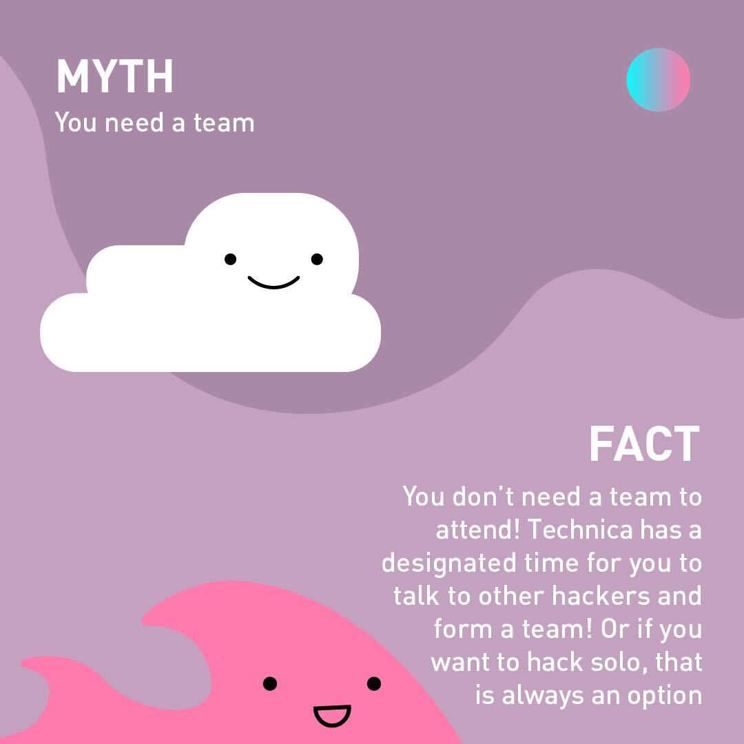 gotechnica's tweet image. It might be spooky season 👻 but here are 3 things you DON&apos;T have to be scared about when participating in Technica! Register for the world&apos;s largest all-female and non-binary hackathon at gotechnica.org.