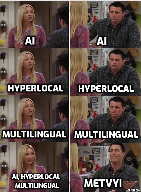 Metvy (@metvy_app) on Twitter photo <a href="/Matt_LeBlanc/">Matt LeBlanc</a> said it best.
Talk about #allinone.
#Friends #MEMES #MetAtMetvy #MobileApp <a href="/Matt_LeBlanc/">Matt LeBlanc</a> said it best.
Talk about #allinone.
#Friends #MEMES #MetAtMetvy #MobileApp
