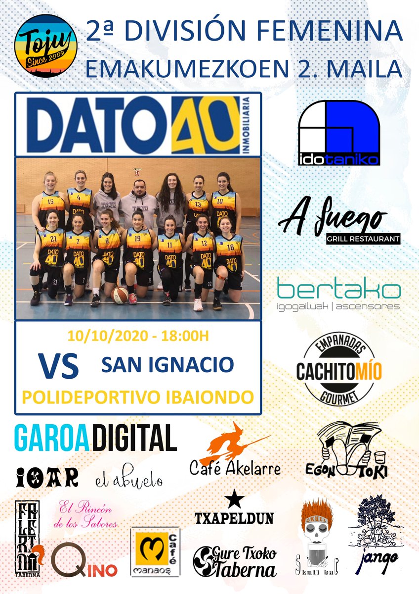 CBToju's tweet photo. Tras varios meses de parón... Tenemos partido!!!! Este sábado recibimos a @Baloncesto_CSI para dar comienzo a la temporada 2020/21. Partido complicado para nuestras chicas del DATO40 que seguro lo darán todo en la cancha. #GoTojuGo #Tojuninas #LaAventuraContinua @Dato_40_Inmob https://t.co/i65j4J7anM