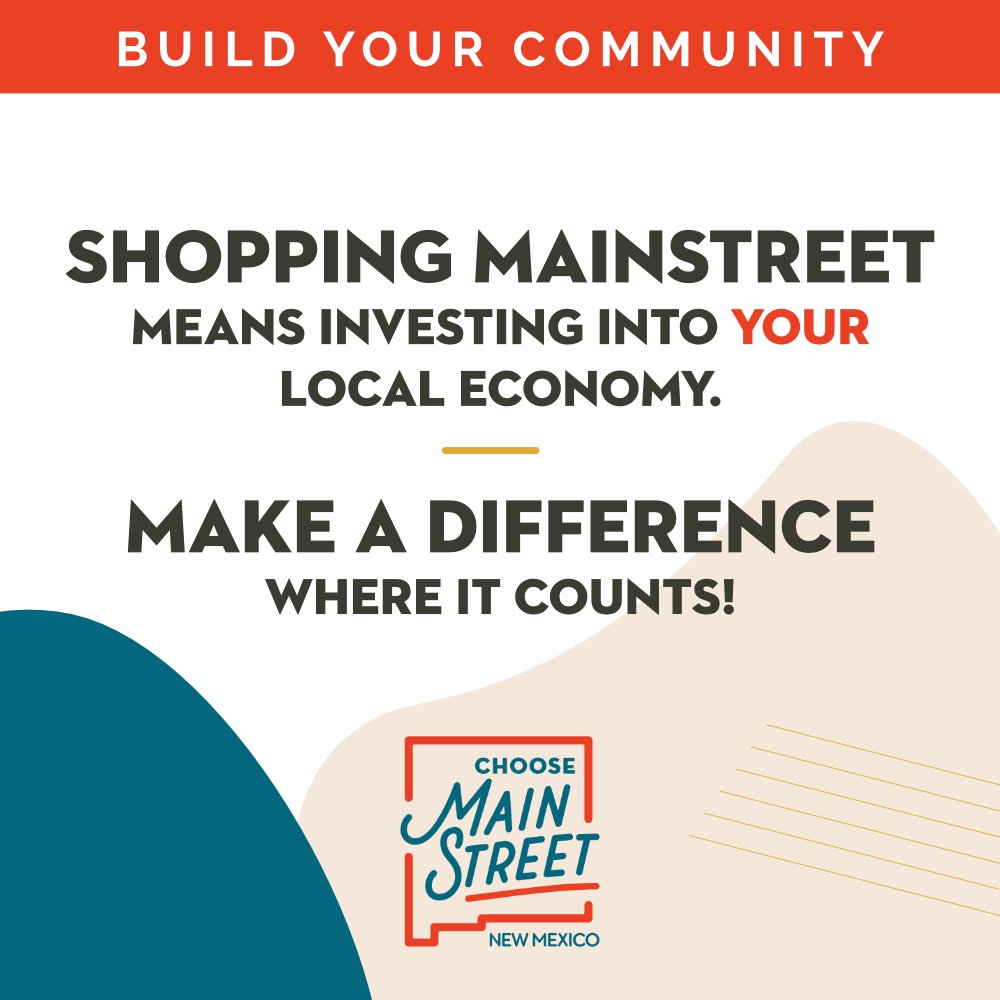 Shopping with your local NM MainStreet businesses benefits your community at large more than you think! You’re putting money right back into the place where it counts most – home. #NMChooseMainStreet #ChooseMainStreetNM #NMMSLoveLocal #FortheLoveofLocalNM #nmtrue #shoplocalNM https://t.co/Pi8gqfOYBR