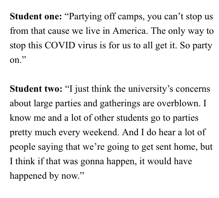 MHogan42's tweet photo. Solid story on the most recent round of student suspensions at St Bonaventure on @sbutv_ this morning. Two anonymous students were quoted in the segment, saying: https://t.co/nYyMUXvQYN