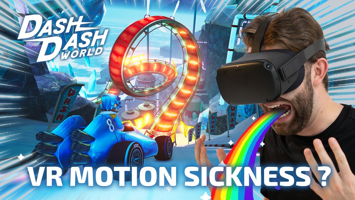 Dash Dash Racing on Twitter: about VR motion sickness in a racing game? We might have an answer! https://t.co/YyJzhBrSu9 #dashdashracing #vr #vrgames #virtualreality #quest #quest2 #rift # oculusquest #psvr #playstation #