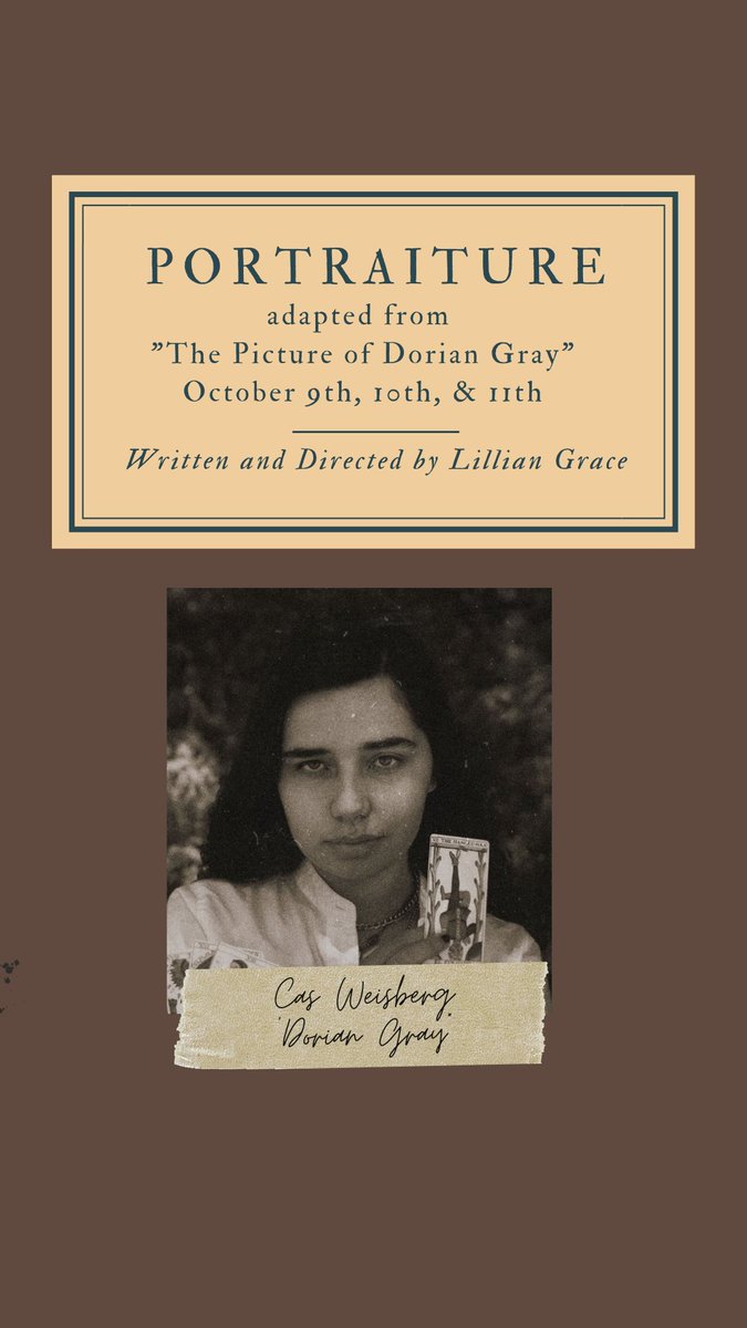 ONE:  @sstarlitcas plays Dorian Gray as a nonbinary character and fully embodies the complexity and depth necessary for this being. Cas and I have had discussion after discussion about D.G. as an IDENTITY rather than a character. Come see what that means! Be blessed by their skill