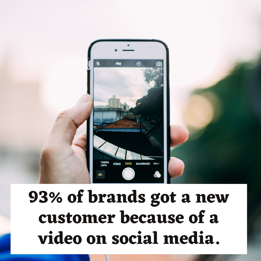 TribeVideo's tweet image. 93% of brands got a new customer because of a video on social media. 

At Bright Tribe, we make video marketing easy and affordable. Check out our site to learn more at tribevideo.co.