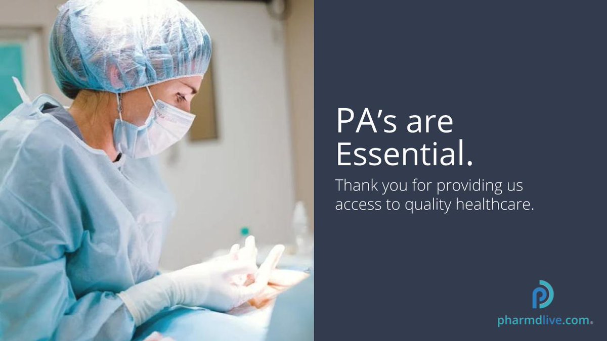 PharmdLive's tweet photo. PharmD Live celebrates PA week and the 140,000 PAs addressing the shortage of primary care physicians while extending patients' access to high-quality healthcare. #PAsAreEssential #PharmDLive @AAPAorg https://t.co/l8qqq9NmkJ