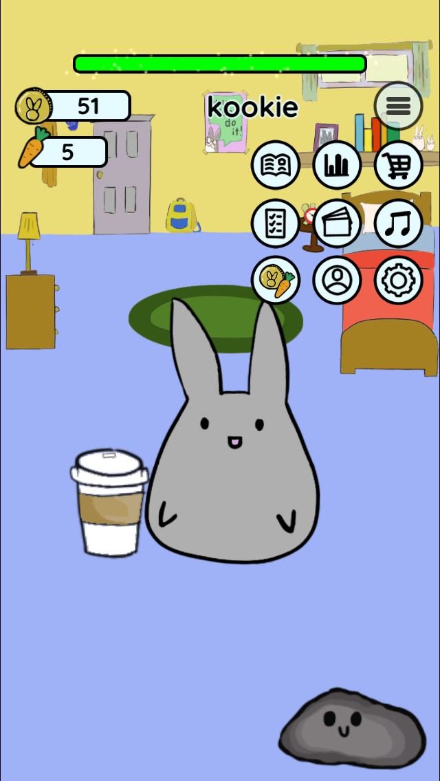 Study Bunny: this bunny gets sad if you dont study well ; has built in flash cards you can use to study ; you can customize this bunny's room, rename it, and stuff. also, the flashcards shows you your progress in the subject you're studying for :)