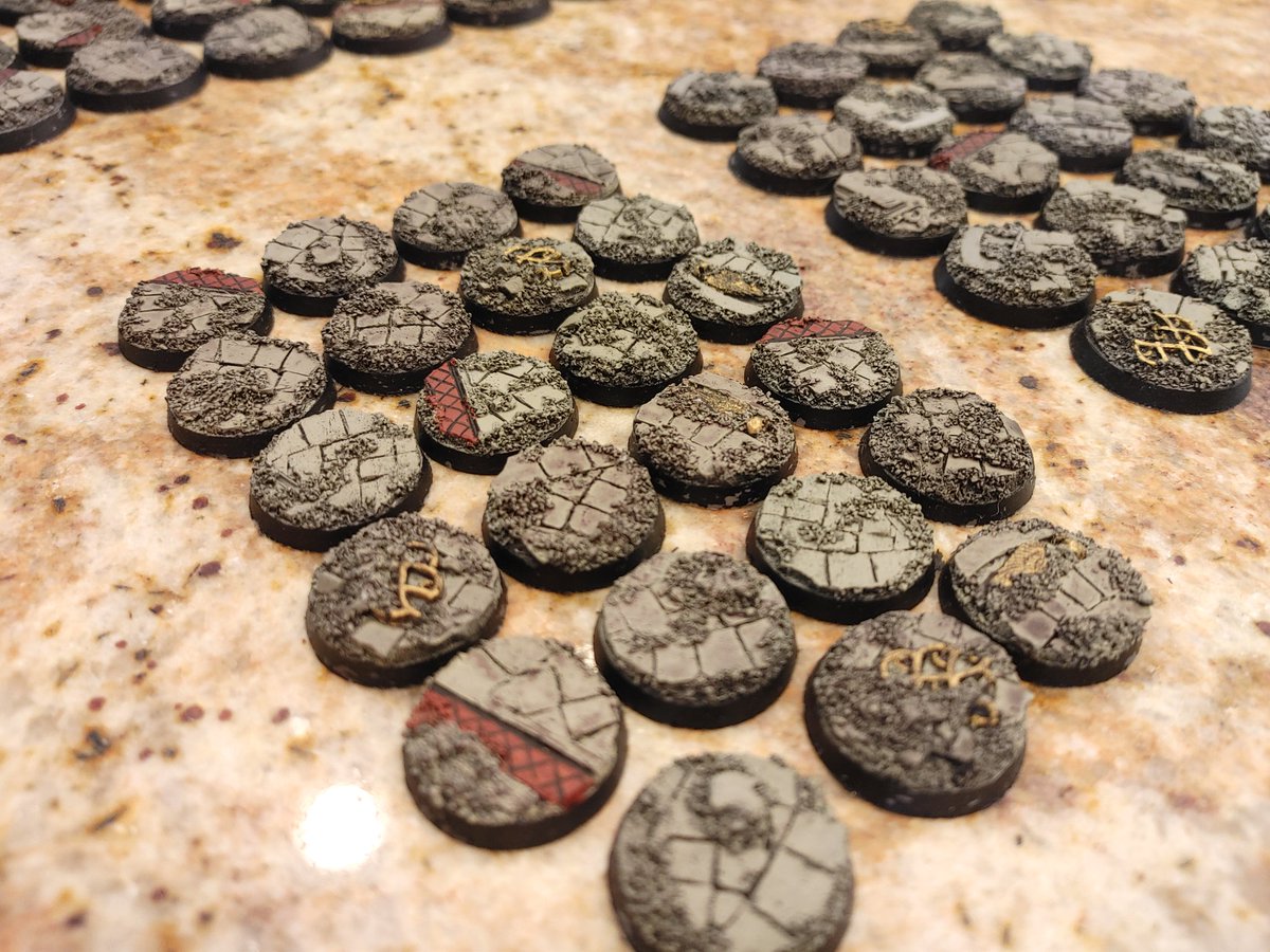 NOVACharity's tweet image. ALL ABOUT THAT BASE!

Together as a team NOCF, @miniacal_ 's subscriber Cullen, and @shadowsedgeminis have triumphed over the very tightest of schedules to finish the bases for the 9th Edition Sisters of Battle army. And they're FABULOUS! 

#miniac2020charity #nocf2020 #raffle