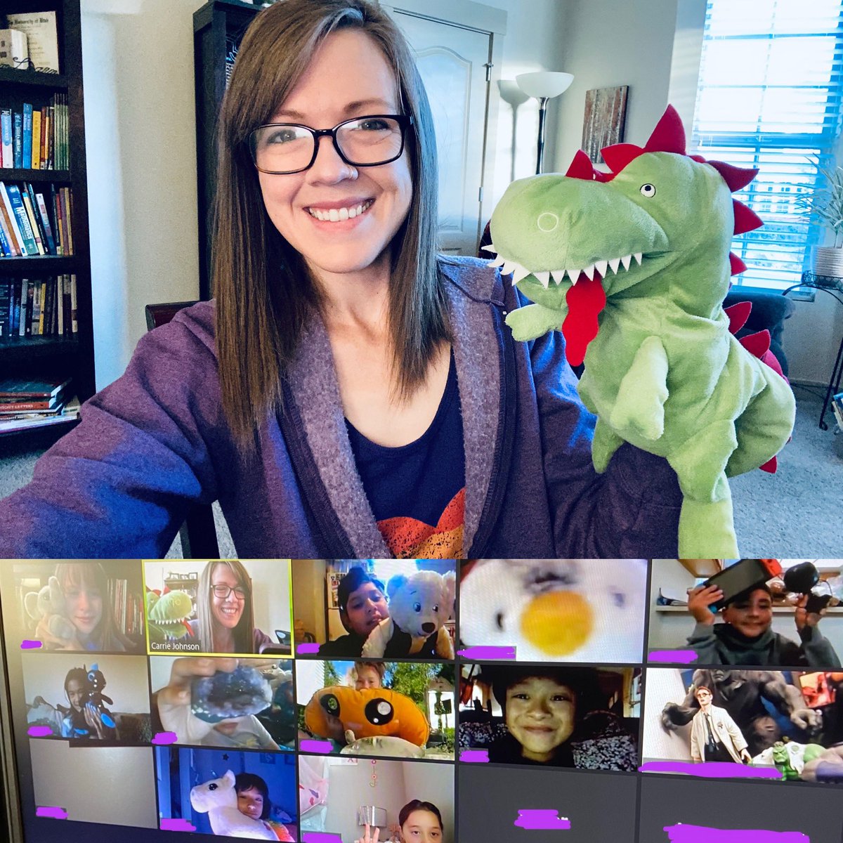 💜Happy Purple-Up Day!💜 Best way to start a Friday: puppets and show and tell before our math lesson! #youreinvitedtobeexcitedaboutlearning #nbctstrong #sel #iteachmath