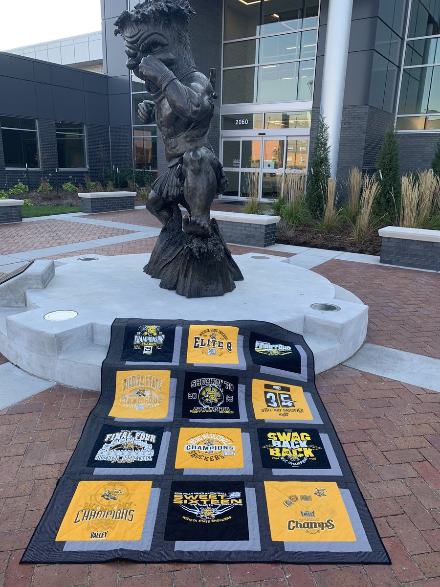 dlane267's tweet photo. #WSU #SHOCKERS #Wichita #quilting #tshirt #wushock #tshirtquilt https://t.co/UTRZM5mDYZ