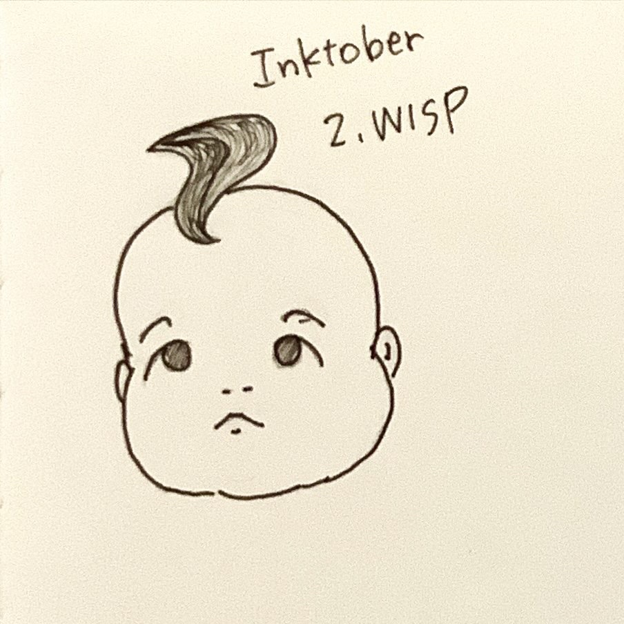 Day 2 Wisp 細い束
#inktober2020 #inktober 