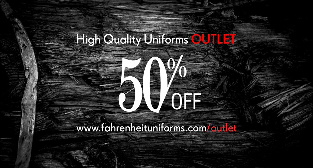 Are you needing a new uniform shirt that you have been holding off on getting? We have good news for you! We are offering our high quality OUTLET items available to you at 50% off. Be sure to check out fahrenheituniforms.com/outlet to purchase your items today! #shopping #deal #sale