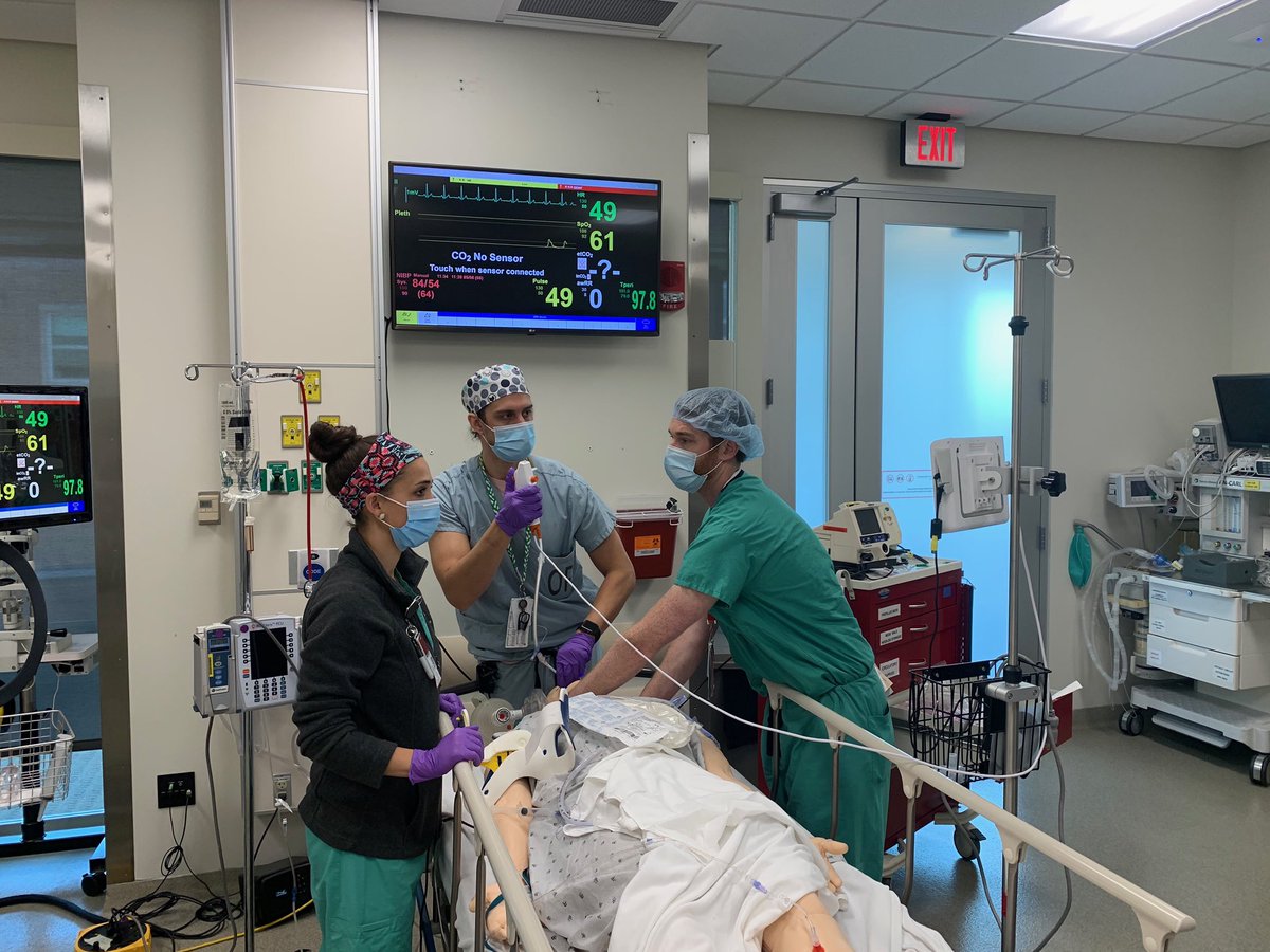 OSU_ANESRes's tweet photo. Today our CA-2’s had sim lab w/@DocJLipps emphasizing emergencies in the PACU and airway management! #Simulation #rocNroll 💉 #medtwitter #osuanesthesiology https://t.co/Tiq0zUXPmx