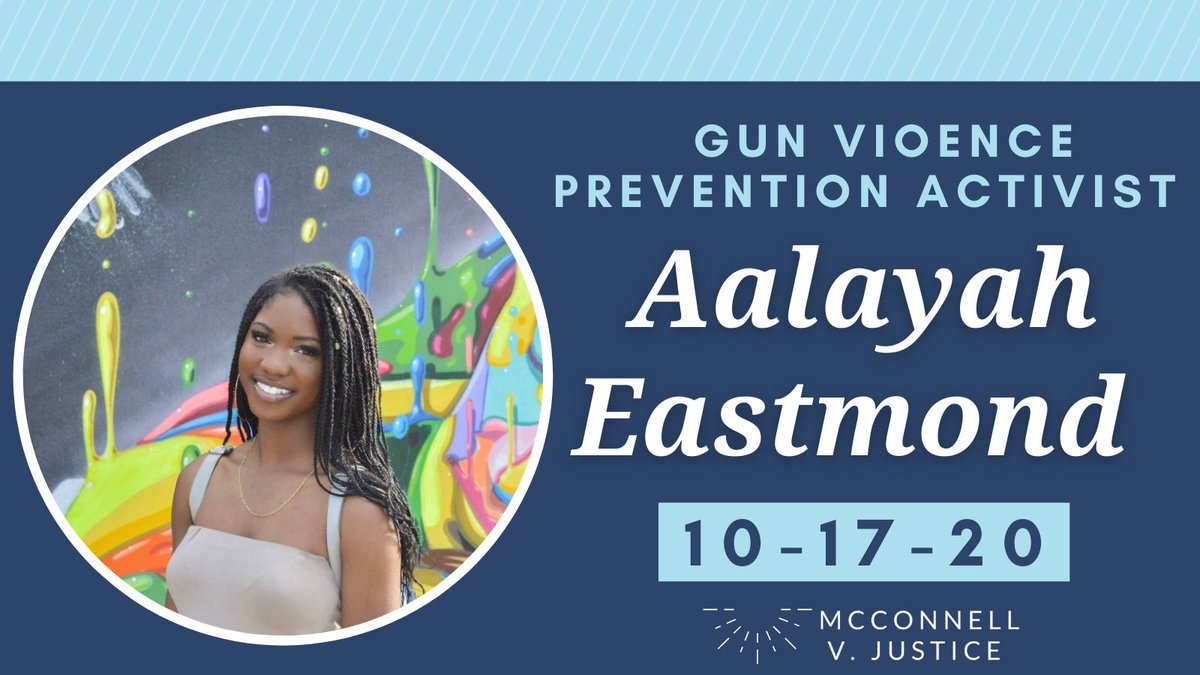 We are proud to announce <a href="/AalayahEastmond/">Aalayah</a> as a speaker for our October 17th rally at the US Supreme Court in DC.

Aalayah is the co-founder &amp; core organizer of <a href="/concernedofdc/">Concerned Citizens</a>, a member of the executive council of <a href="/Team_Enough/">Team ENOUGH</a>, &amp; a survivor of the Parkland mass shooting.