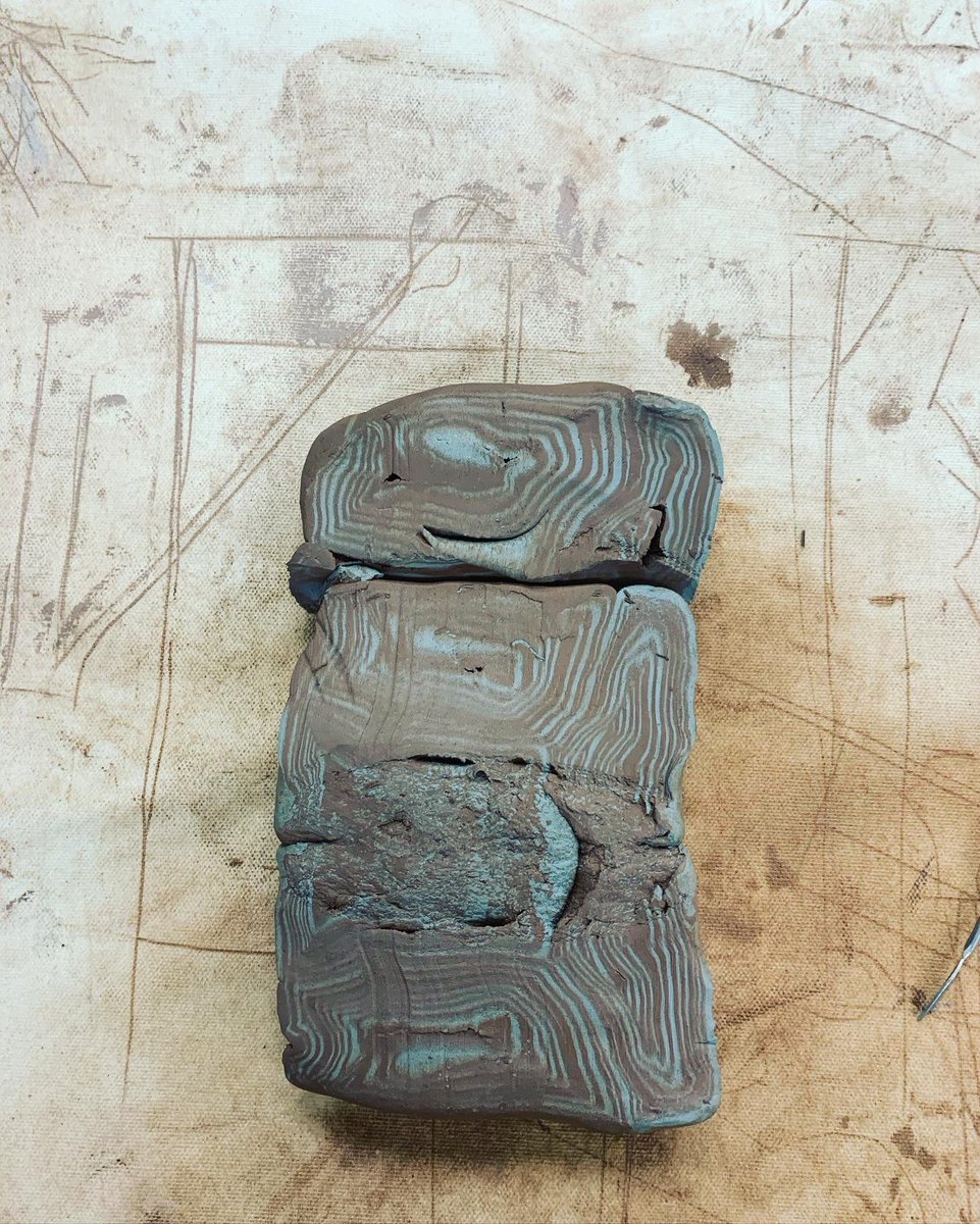 ArtWithMsChen's tweet photo. Today is a busy day in ceramic class! Level 2 are learning new skills to create agateware pattern. We throw, we slam, we roll and cut. Ta-da! The result is satisfying! @HillsboroughSch @WhartonWildcats @HCPSArtEd https://t.co/5I4Be2JmrH