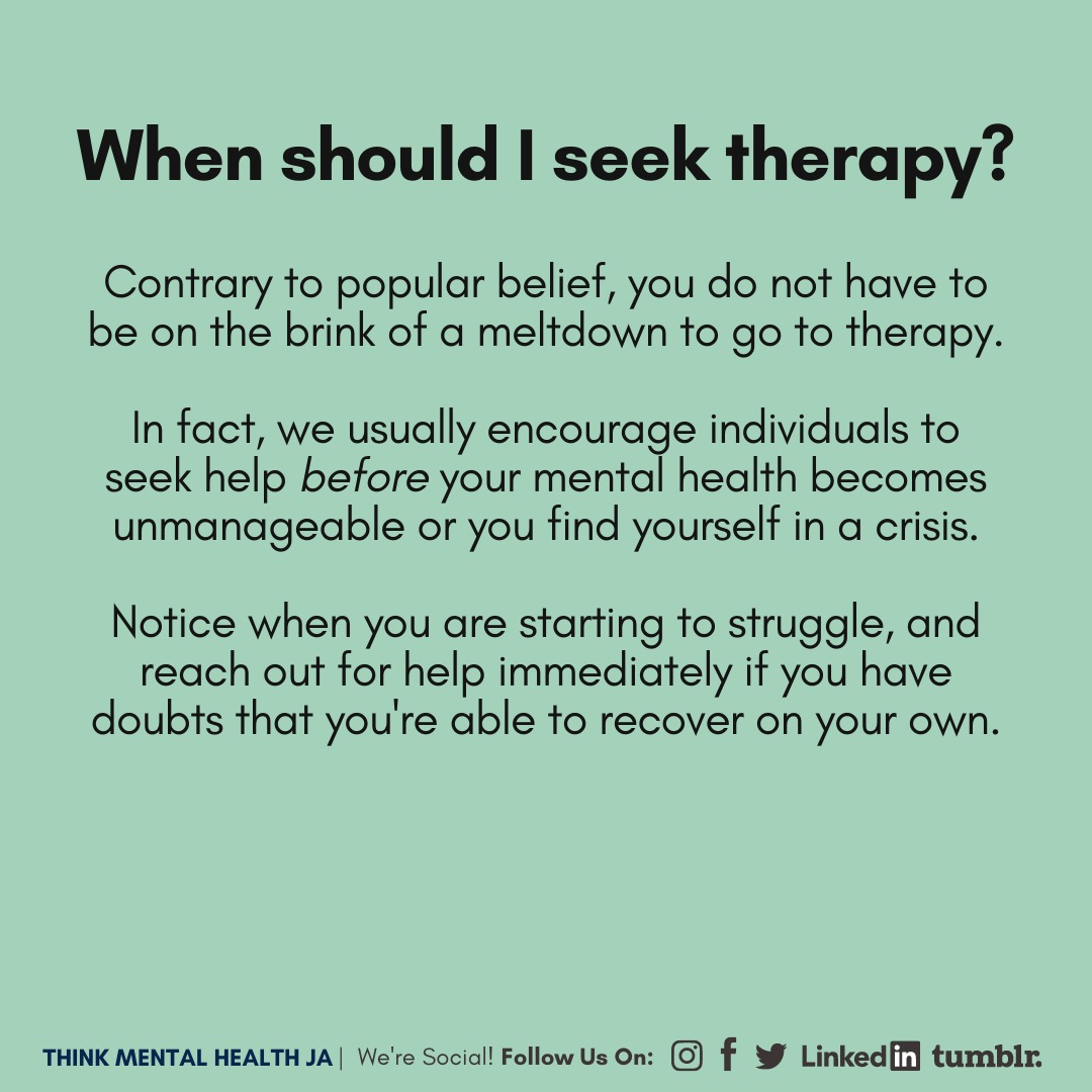 ThinkMH_ja's tweet image. A therapist can offer personalised guidance that is appropriate for our specific situations. 

A therapy session is an opportunity to talk uncensored to a nonbiased professional without fear of judgment or repercussions. It can be truly life-changing! (1/4)

#MentalHealth