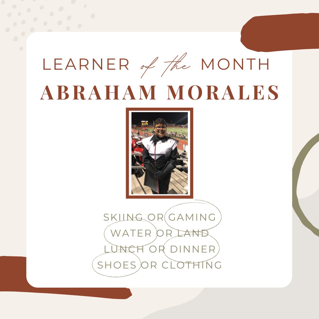 Congratulations Jocelyn Haun-Granado and Abraham Morales on September Learners of the Month!

<a href="/NewTechCoppell/">New Tech High @ Coppell</a> #SavedByThePBL