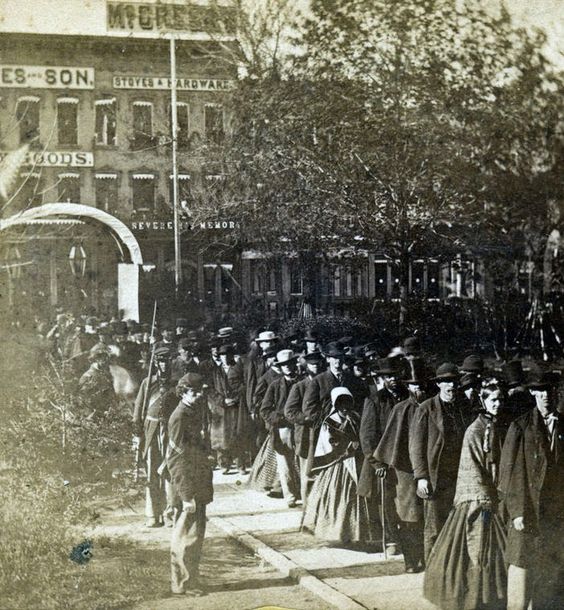 In the Victorian age, a burial ceremony was expected to be a long, elaborate, and public process - requiring a director, hired black horses for the hearse, elaborate floral displays, invitations, crêpe, pallbearers, photographs, and a large feast for mourners.