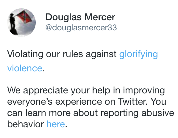 SUSPENDED - one of the worst, largest anti-Semitic accounts on Twitter, which somehow operated for many years @douglasmercer33