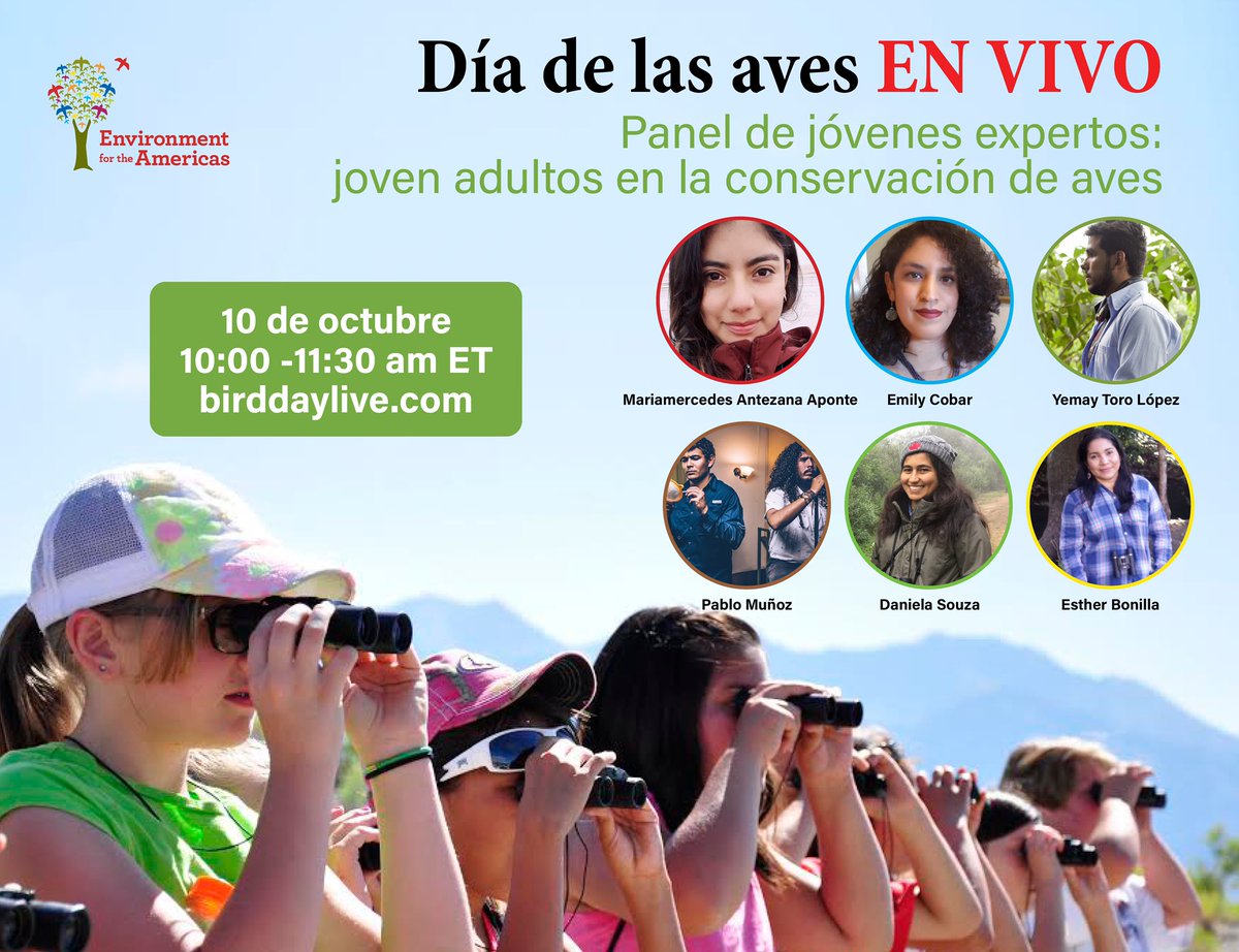 enviroamericas's tweet photo. #WorldMigratoryBirdDay LIVE continues tomorrow! See the schedule at https://t.co/Uwxanw0geT https://t.co/kNN7bZcLdy