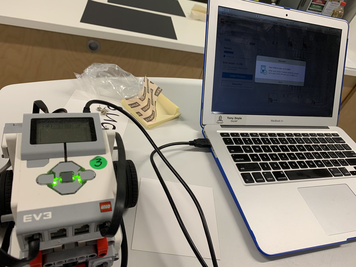 Installing firmware on 12 EV3s. Forgot how much fun that is...said no one ever!