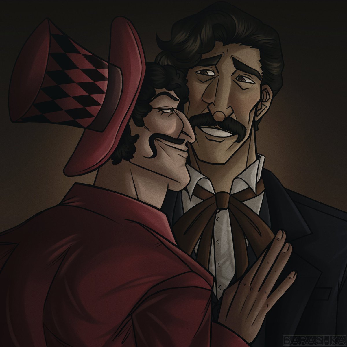 Barashka_Yana's tweet photo. WELL...I'm just drawing these two :D
I really love them...
#jojo #jjba #phantomblood #fanart #baronzeppeli #willazeppeli #georgejoestar https://t.co/a2KJHalCQT