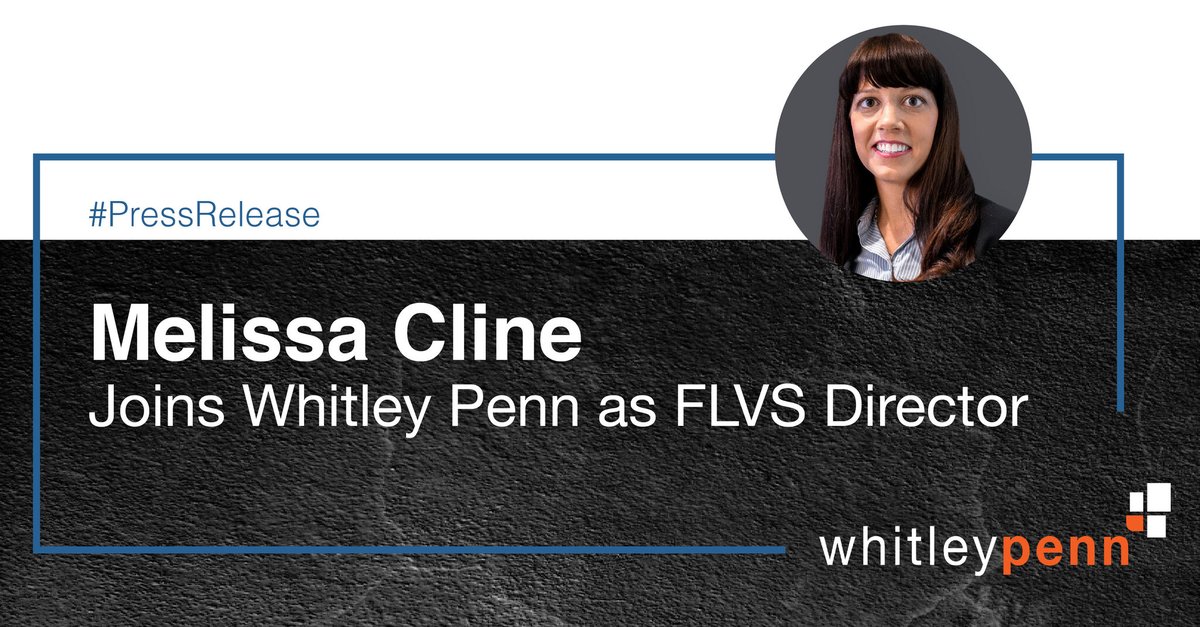 Whitley Penn is pleased to announce that Melissa Cline, CPA, CVA, CFE, CIRA/CDBV, has joined the firm’s Fort Worth office as a Director in the Forensic, Litigation, and Valuation group.

Click the link below to read more about Melissa:

whitleypenn.com/2020/10/09/mel…