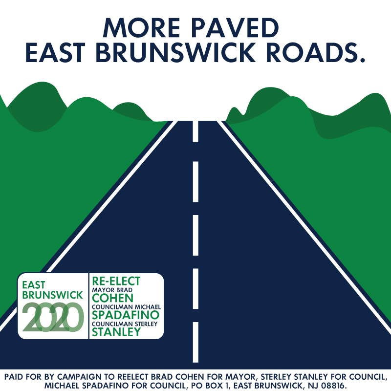 EastBruns2020's tweet photo. FACTS: #LineA has delivered 25 miles of roads paved in the past four years (more than in any other four year period) and has created 13 miles of bike lanes! #EastBrunswick2020 #EB2020Vision For more information: https://t.co/yAIeFjbW0W https://t.co/jPFKmkXY25