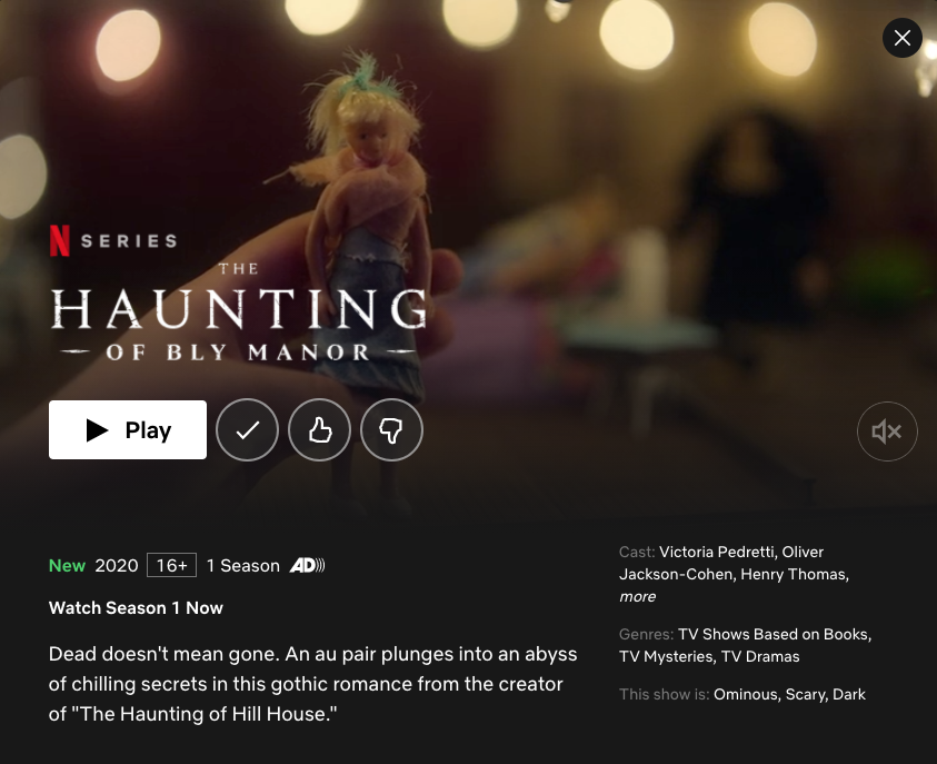 Uhhh, ¡se viene binge watching! #TheHauntingofBlyManor 😱