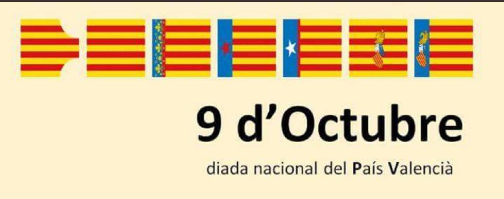 ReviscolaPV's tweet photo. 9 d'octubre. Diada del País Valencià. Som un poble treballador, alegre i combatiu. Visca la terra! ✊🏽✊🏽✊🏽 https://t.co/7GEUf1naLG