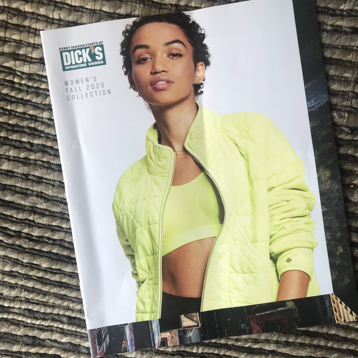 tracievw's tweet photo. @DICKS Women’s Fall 2020 Collection arrived today.  But hardly anything available on site.  MUST. Get. Hands. On. This @CALIAbyCarrie quilted jacket, bra, &amp; faux leather leggings.  Oh, and the French terry vest.  Help me @carrieunderwood #athleisure #workingfromhome #fitmama https://t.co/1iqCZSEhei