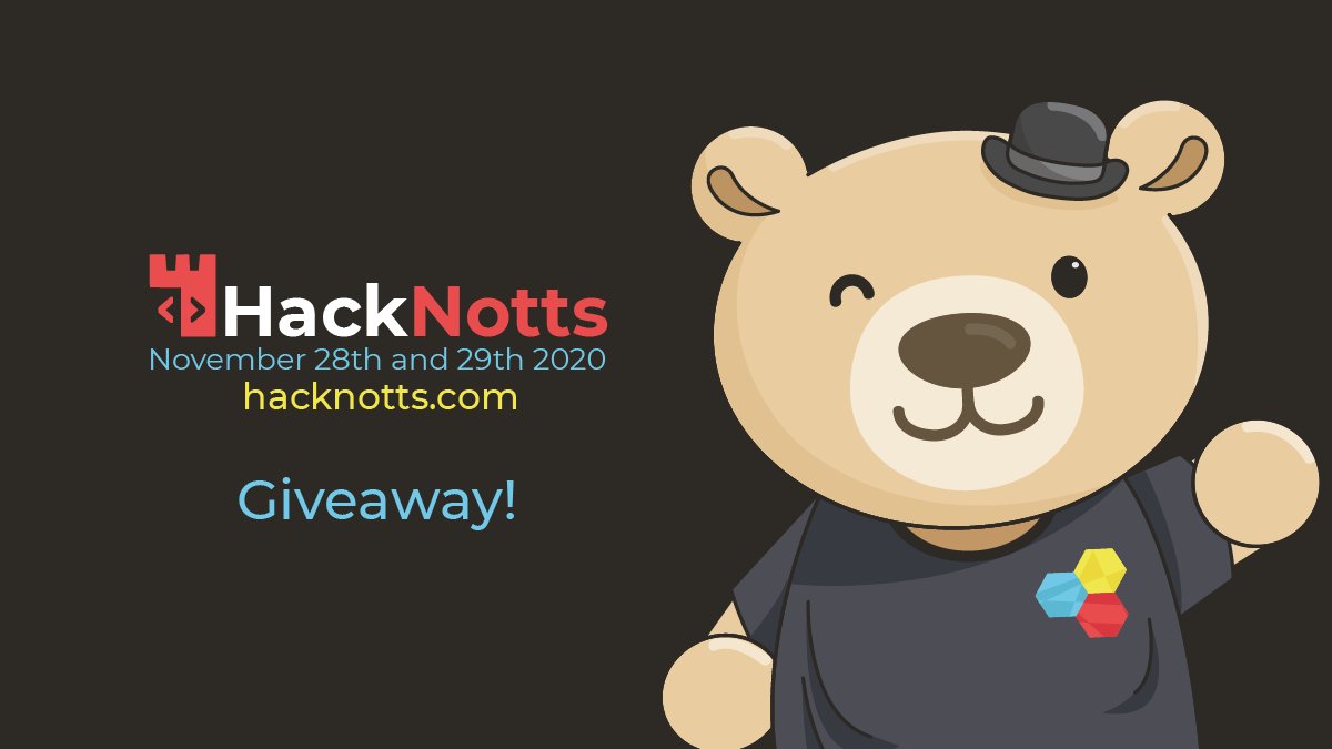 HackNotts's tweet image. Want some super limited HackNotts 2020 Swag!?

Each Friday between now and HackNotts we will select at random one lucky person that engages with us on Twitter by using the hashtag #HackNotts2020!

Winners will get a piece of exclusive swag!

Full T&amp;amp;Cs at hacknotts.com/giveaway