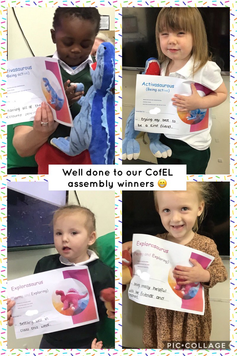 hgprenursery's tweet photo. Well done to our Characteristics of Effective Learning certificate winners this week! We are so proud of you ❤️ #activasaurus #thinkadocus #explorasaurus @hgprimary @RainbowEduMAT https://t.co/frrAhz6h1W