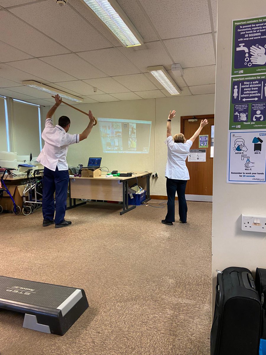 MidYorksTherapy's tweet photo. Today, the MY Therapy Pulmonary Rehab team led their first virtual exercise and education group. Great feedback from the patients. It was described as a “good workout” and they were “glad to be doing something for their lung health”. Rehab is essential.
#proud #COPD #yorkshire https://t.co/eqm2O6QZHc