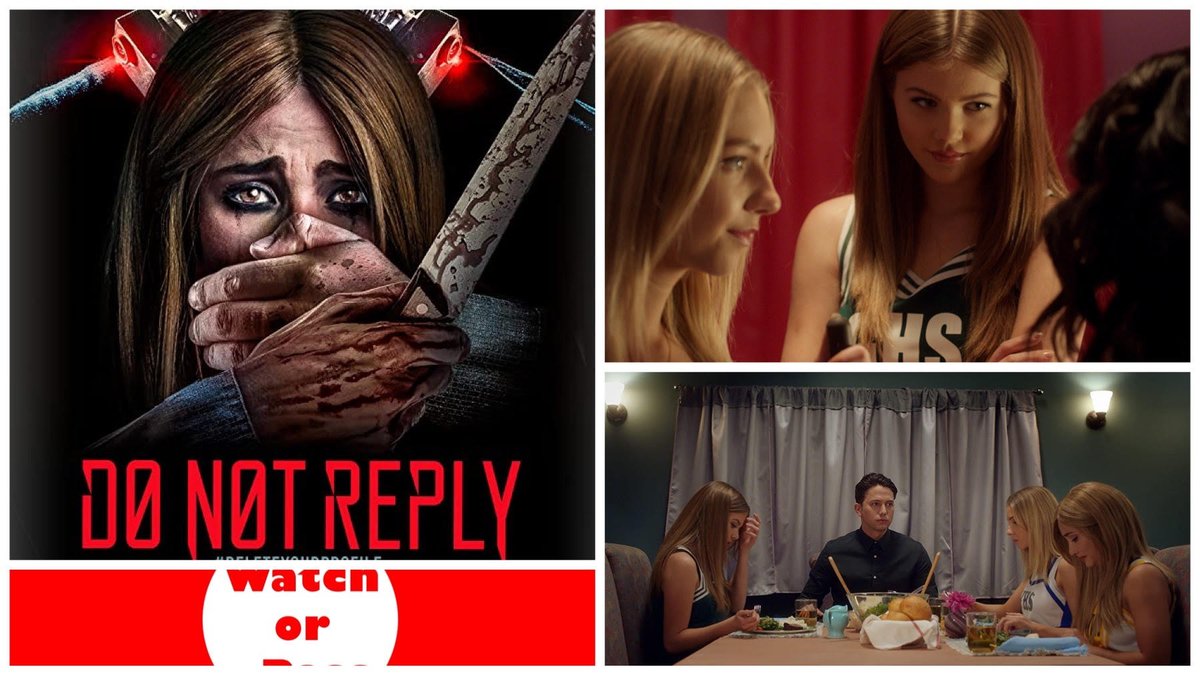 WatchorPass's tweet photo. The unsettlingly perfect sets, convincing acting, and brutal and tense scenarios make Do Not Reply one movie you should swipe right on.

https://t.co/1Zph8upPMN

#DoNotReply @GravitasVOD @DoNotReplyMovie #horror #deleteyourprofile @savannahkennick #thriller #indie #socialmedia https://t.co/I7owVMmEx4