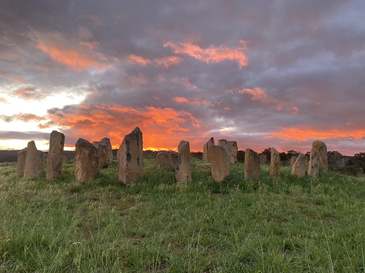 HengeThe's tweet photo. Fantastic sunrise from @HengeThe stone circle st Sutton #visitnsw #henge #visitqueanbeyanpalerang https://t.co/03N6CmD4yN