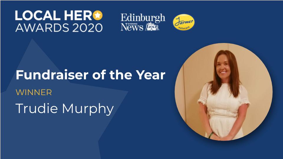 edinburghpaper's tweet photo. Trudie Murphy wins the Fundraiser of the Year Award, huge congratulations to you #LocalHeroEdin20 https://t.co/w4XkCGGgtx