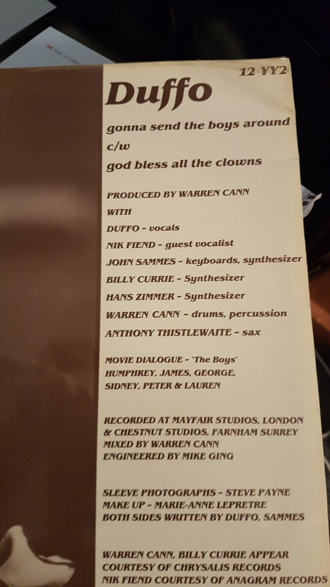 djexplain's tweet photo. Odd one in my collection. Who would have put @UltravoxUK And @AlienSexFiendHQ on the same record? @philk282 bet you don't have this! #duffo https://t.co/BVdjjh9cqG