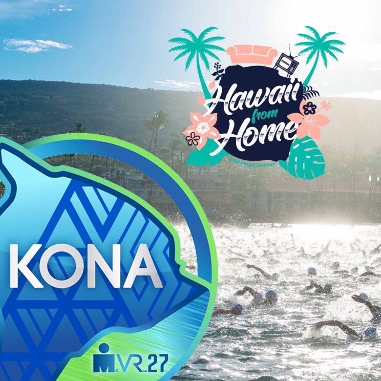 KarolMattila's tweet photo. With love from Helsinki to Hawaii: Ironman World Championships Covid-edition kicked off with a tropical poolswim. Bike & Run to follow over the weekend. 180km indoor trainer will be 🤯. #VR27 #HawaiiFromHome https://t.co/jVmdlLEht5