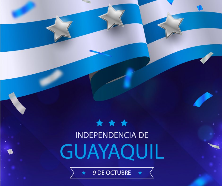 crcienciayrobot's tweet image. El 9 de octubre es un día importante en la historia de #Guayaquil, la ciudad celebra sus 200 años de libertad. ¡#VivaGuayaquil! 🇪🇨
.
.
.
.
#CR #Bicentenario #Independencia