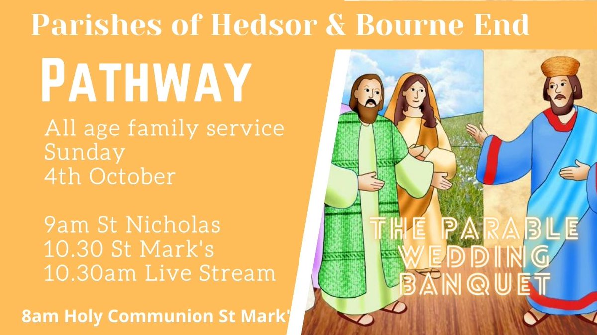 Everyday we are asked to make choices. In the parable of the wedding feast the invited guests had a choice make, the decision they made is somewhat surprising. Join us for our family service and find out what happens, details below. 
youtube.com/channel/UCapcy…