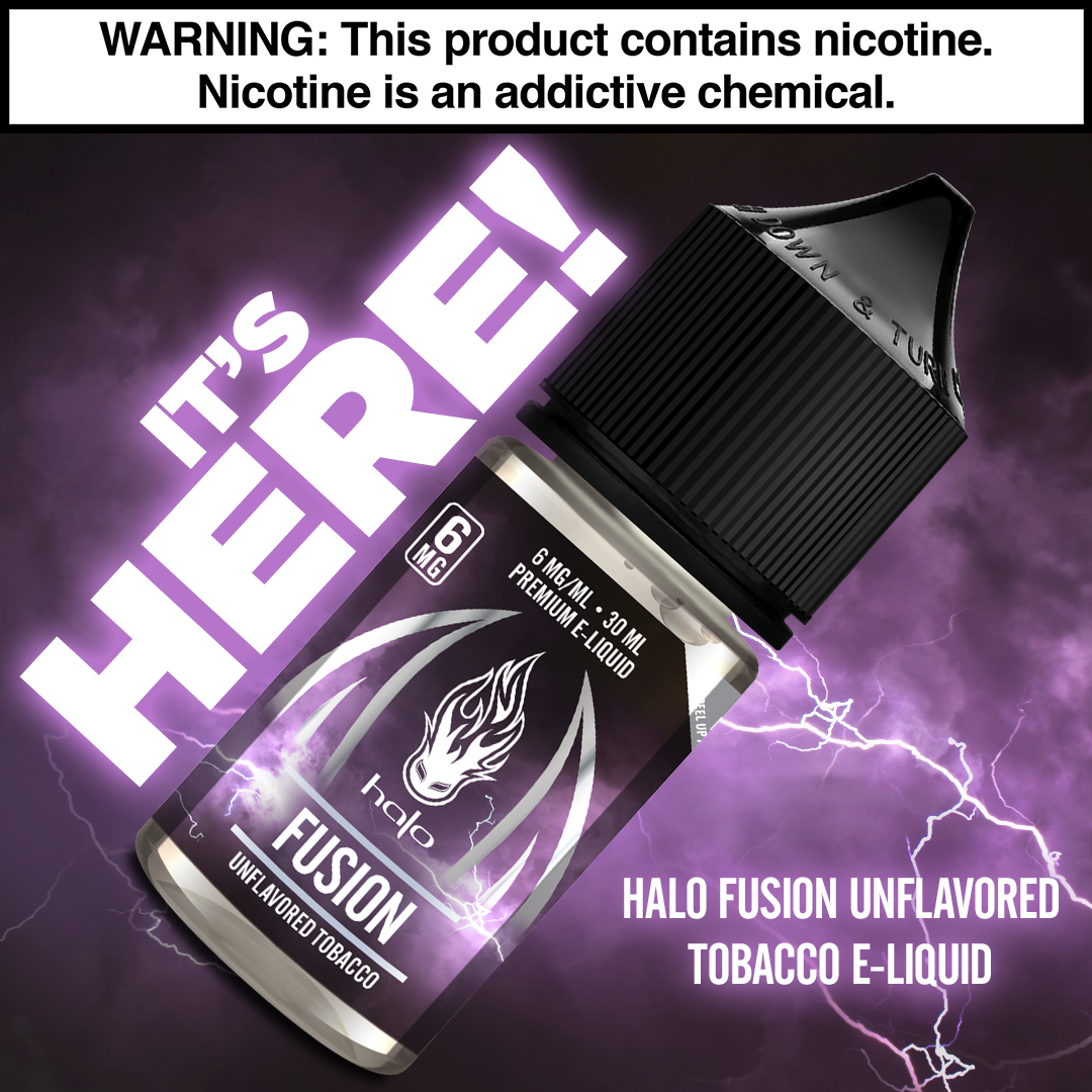 Calling all Halo Fusion Unflavored Tobacco E-Liquid lovers....IT'S HERE!!!!
CLICK HERE TO SHOP: bit.ly/2Ia0vat