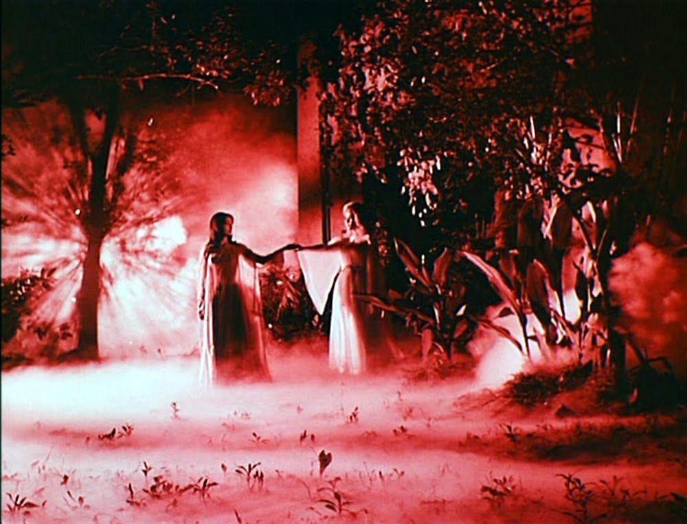 Blood Drinkers (1964). The first color horror film from the Philippines, where about half of it is tinted B&W, sometimes changing tint mid-scene. It rules. Basic story, but amazing vibes throughout. eddie fernandez is a great lead, like the PI answer to Joe Shishido. Love it.