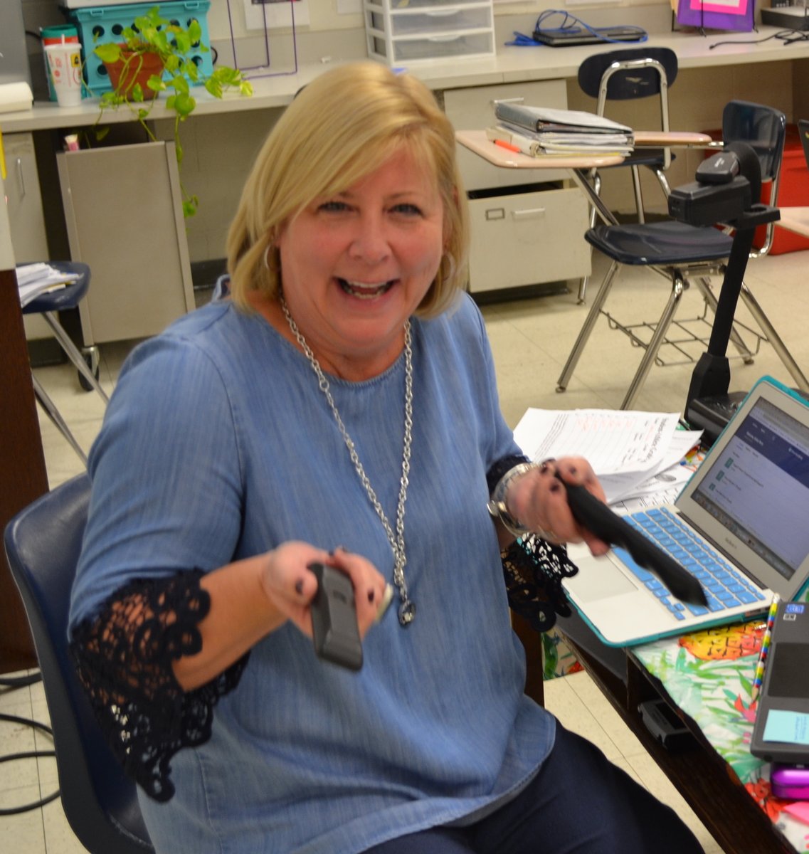Krista Perry, an ECPS Digital Innovator Leader, uses Google Meet and Annotate Meet to reach learners. She shares, "As a math teacher, I look for ways to model the steps needed to solve problems." ECPS has passionate teacher leaders who work to help our students better their best!