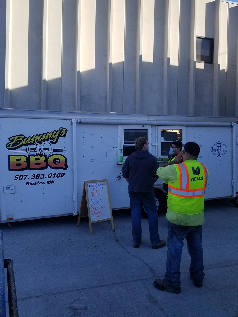 WellsConcrete's tweet photo. Our Wells, MN location has made it over a year without a lost time injury, and Bummy's BBQ food truck stopped by this week to provide lunch for everyone as a treat. Thank you so much to all our employees for staying safe! #LifeAtWells https://t.co/FcYtFM5ovJ