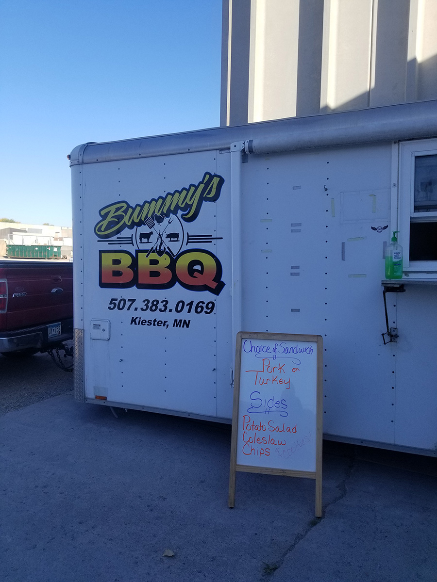 WellsConcrete's tweet photo. Our Wells, MN location has made it over a year without a lost time injury, and Bummy's BBQ food truck stopped by this week to provide lunch for everyone as a treat. Thank you so much to all our employees for staying safe! #LifeAtWells https://t.co/FcYtFM5ovJ