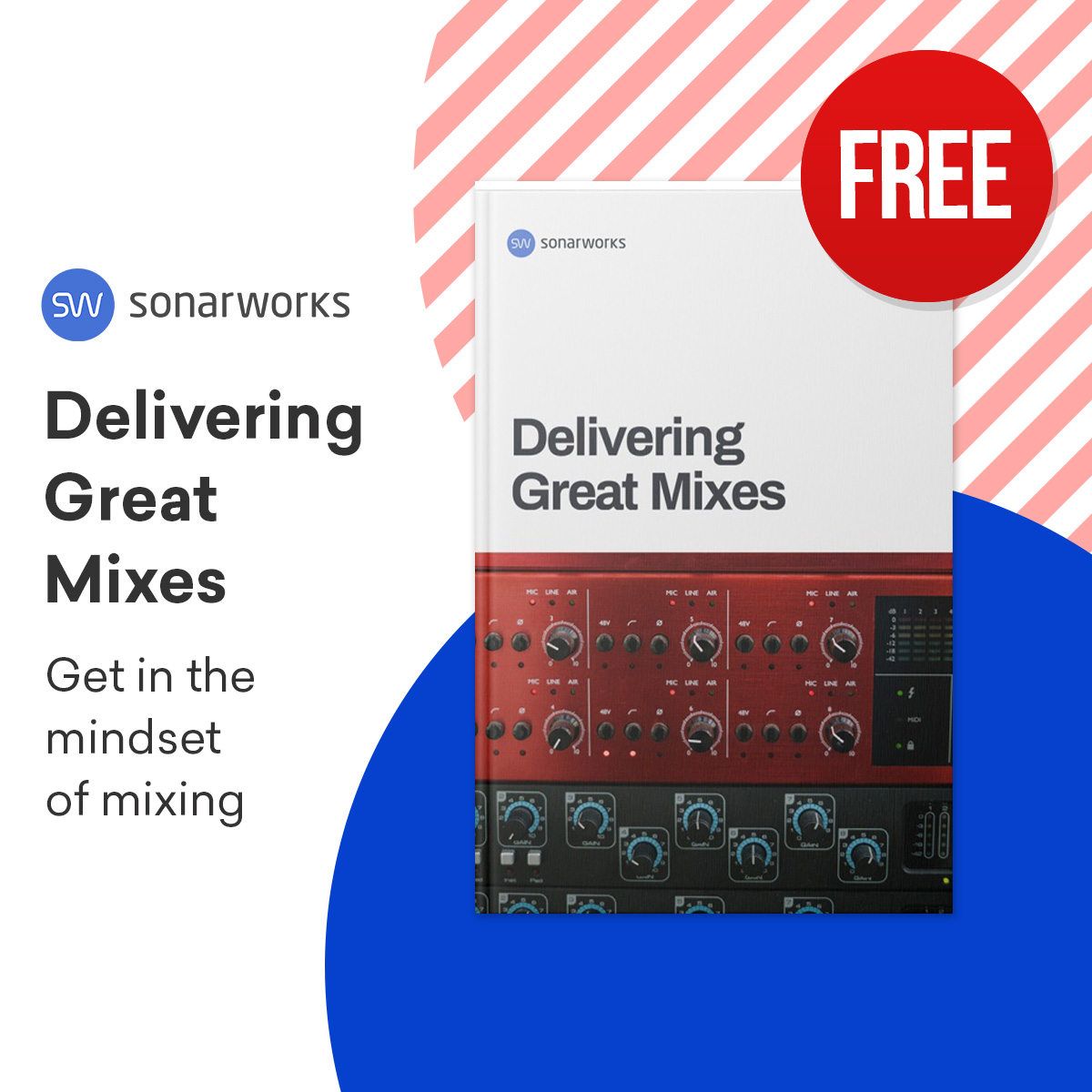 PluginBoutique's tweet photo. #FreePluginFriday Although with a twist this time! This week we have Sonarworks eBook 'Delivering Great Mixes'.
The book discusses the mindset of mixing and how to feature the meaningful elements of a mix. 📖
Learn more... https://t.co/gNjjWuM6kK https://t.co/TURoVxpp5n
