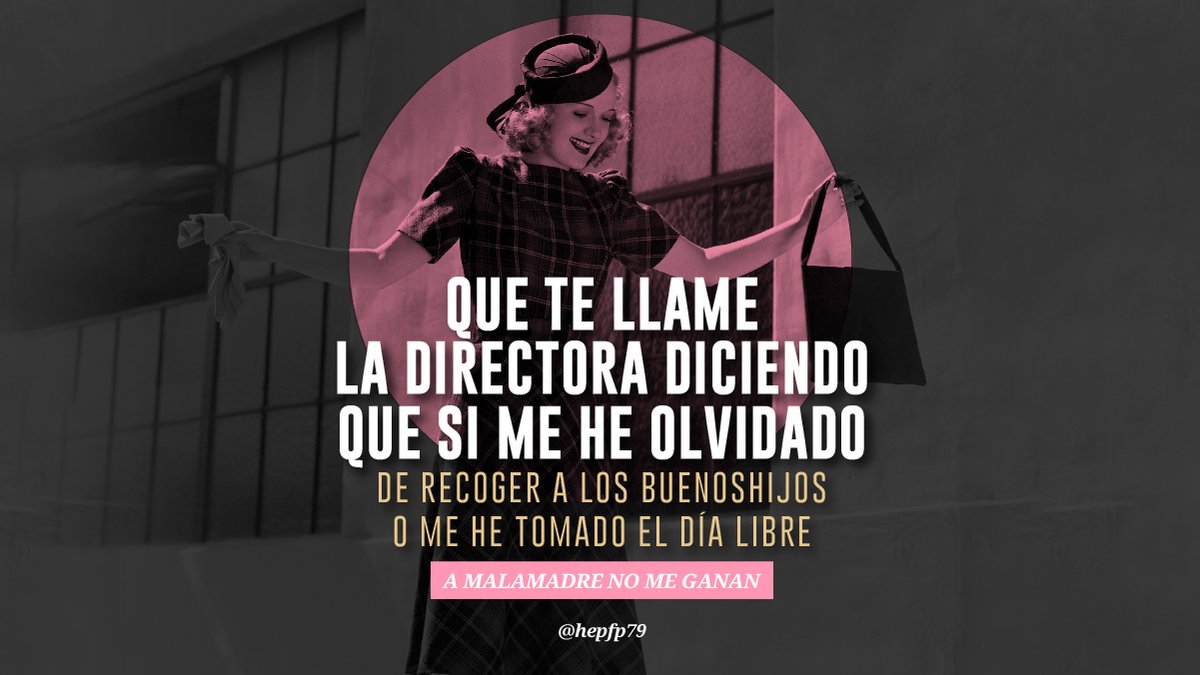 ⚡️ TIP DEL DÍA ⚡️

Que te llame la directora y te diga que si se me he olvidado de recoger a los buenoshijos o me he tomado el día libre.

Palabrita de @hepfp79 

¿Más despistadas en la sala?