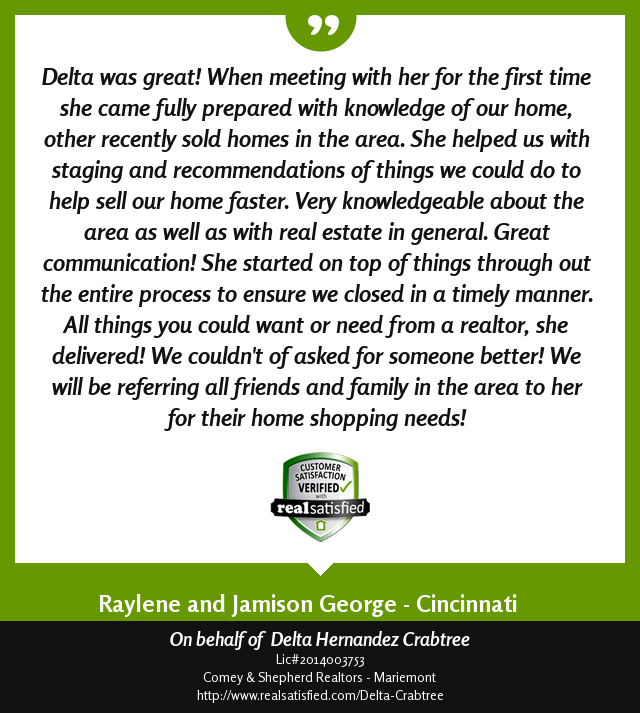 deltacrabtree's tweet photo. I’m truly privileged to work with such wonderful clients.  https://t.co/yaH7wYJWvu via @realsatisfied https://t.co/IiL9XsxrRa